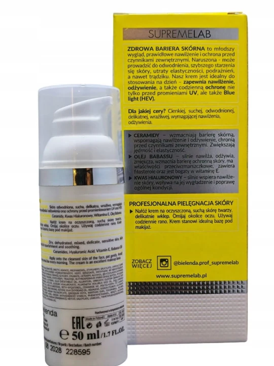 Krem nawilżający do twarzy Bielenda Barrier Renew 30 SPF na dzień 50ml