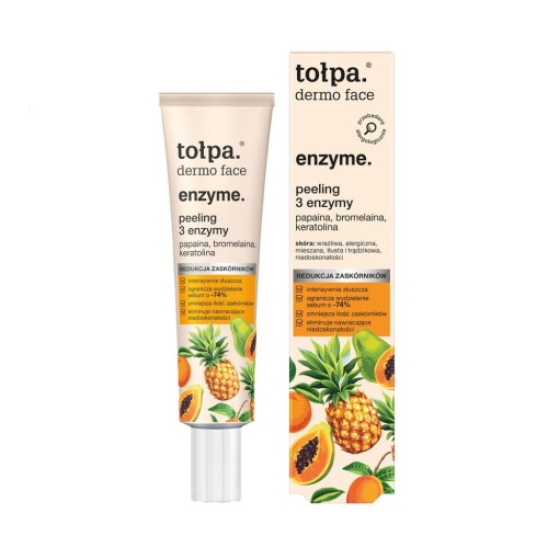 Peeling Enzymatyczny 3 Enzymy 40 ml do Twarzy Złuszczający Tołpa Sebio