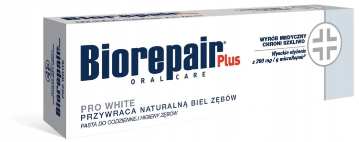 Biorepair Pro White pasta wybielająca do zębów mięta 75 ml