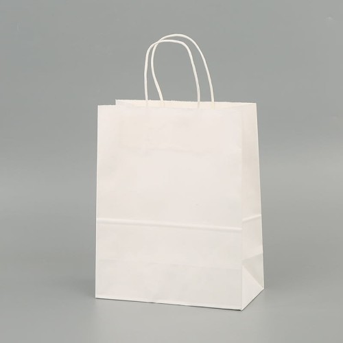 50szt. TORBY PAPIEROWE Białe 120GSM PREMIUM 15x8x21cm ZAKUPOWE PREZENTOWE